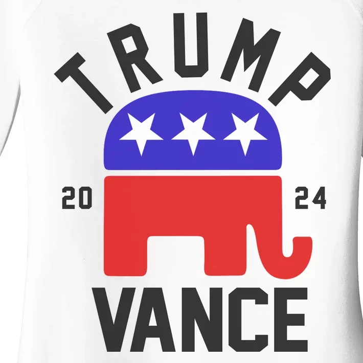 Trump Vance 2024 Republican Election Women's Perfect Tri Tunic Long Sleeve Shirt