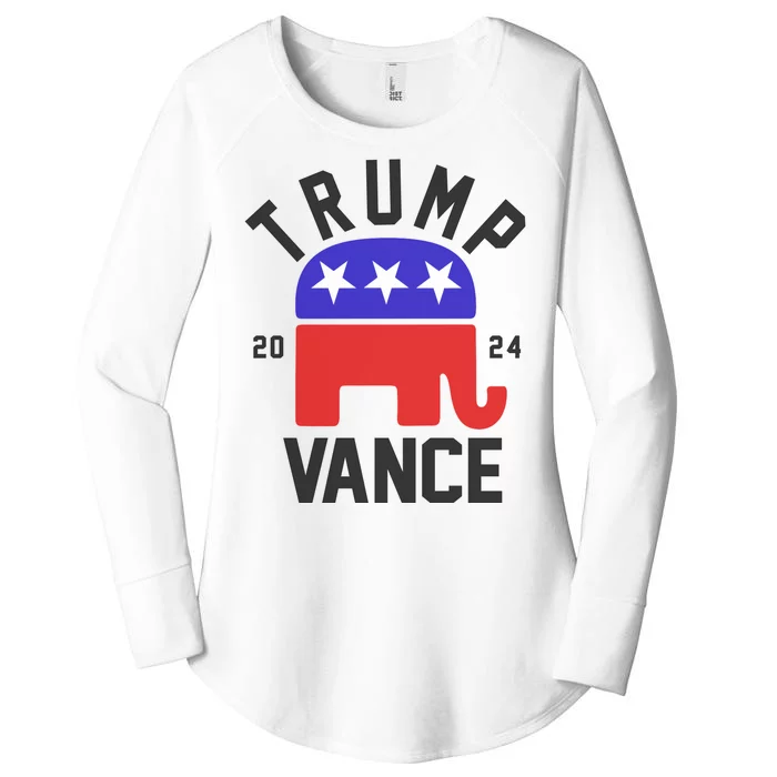 Trump Vance 2024 Republican Election Women's Perfect Tri Tunic Long Sleeve Shirt