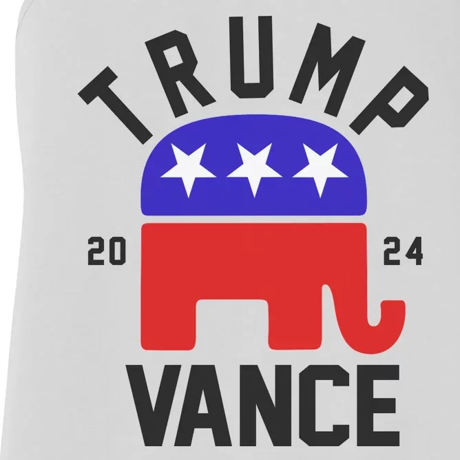 Trump Vance 2024 Republican Election Women's Racerback Tank