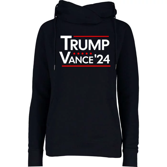 Trump Vance 2024 Womens Funnel Neck Pullover Hood