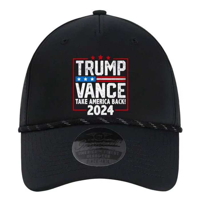 Trump Vance 2024 America Back Campaign Design Gift Performance The Dyno Cap