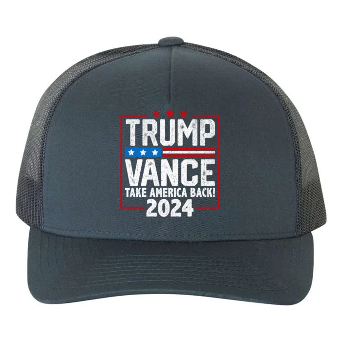 Trump Vance 2024 America Back Campaign Design Gift Yupoong Adult 5-Panel Trucker Hat