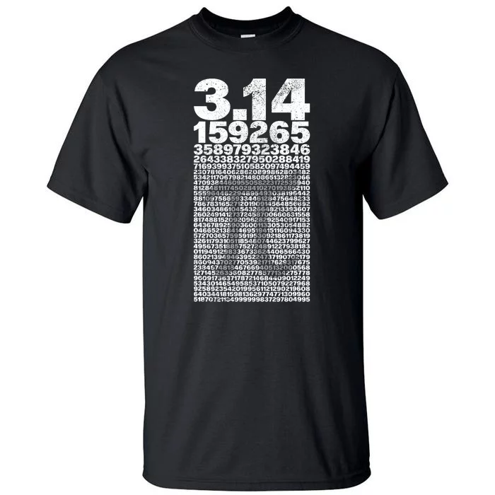 Teacher Vintage 3.14 Pi Digits Happy Pi Day Tall T-Shirt