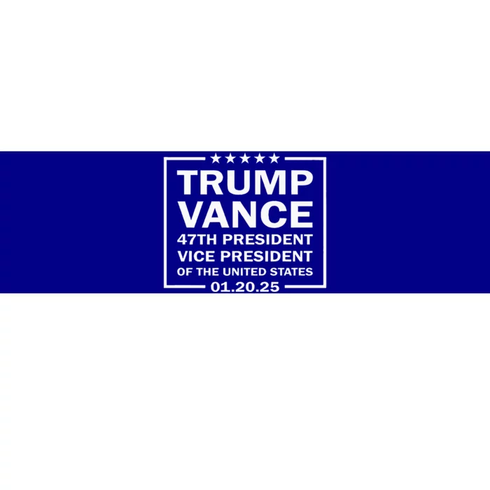 Trump Vance 47th President Vp 2025 Inauguration Patriotic Bumper Sticker