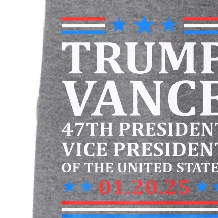 Trump Vance 47th President Vp 2025 Inauguration Patriotic Doggie 3-End Fleece Hoodie