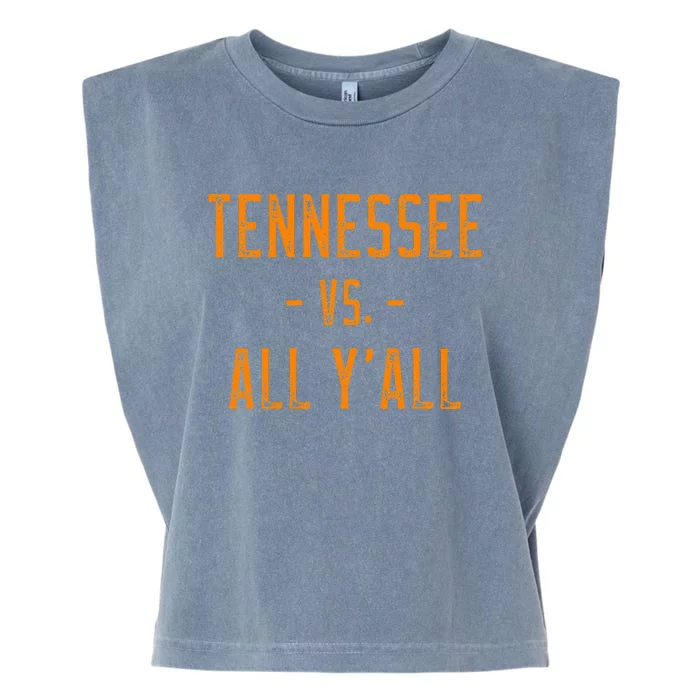 Tennessee Vs. All Y’all Sports Weathered Vintage Southern Garment-Dyed Women's Muscle Tee