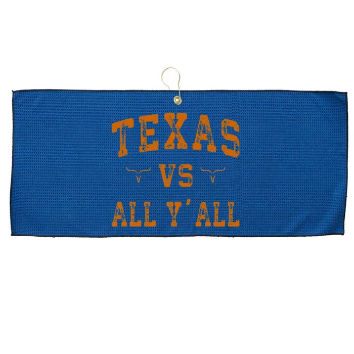 Texas Vs All Yall Large Microfiber Waffle Golf Towel