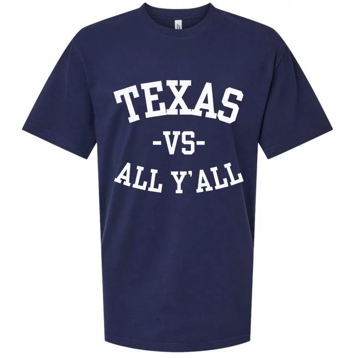 Texas Vs All Y’All Sports Vintage Southern Sueded Cloud Jersey T-Shirt