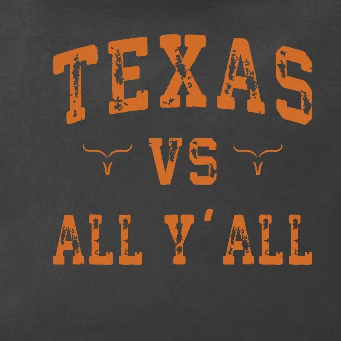 Texas Vs All Yall Zip Tote Bag