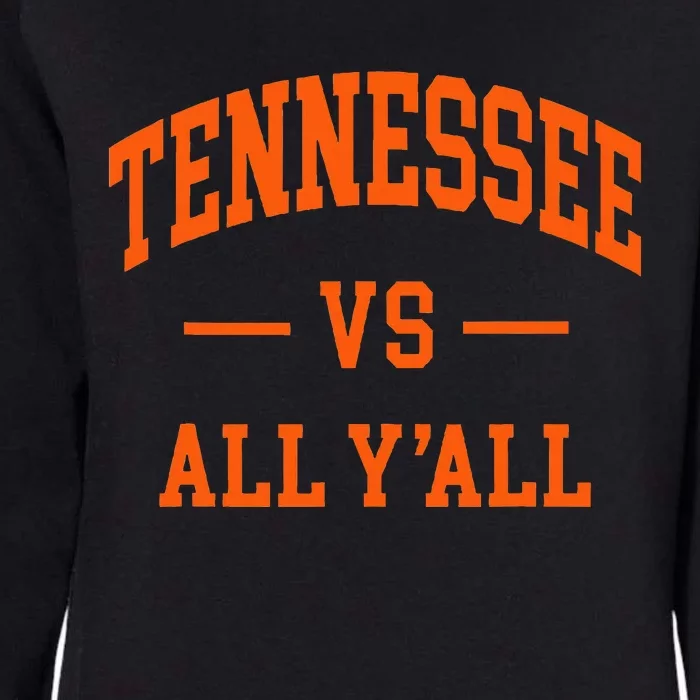 Tennessee Vs All YAll Throwback Design Classic Womens California Wash Sweatshirt