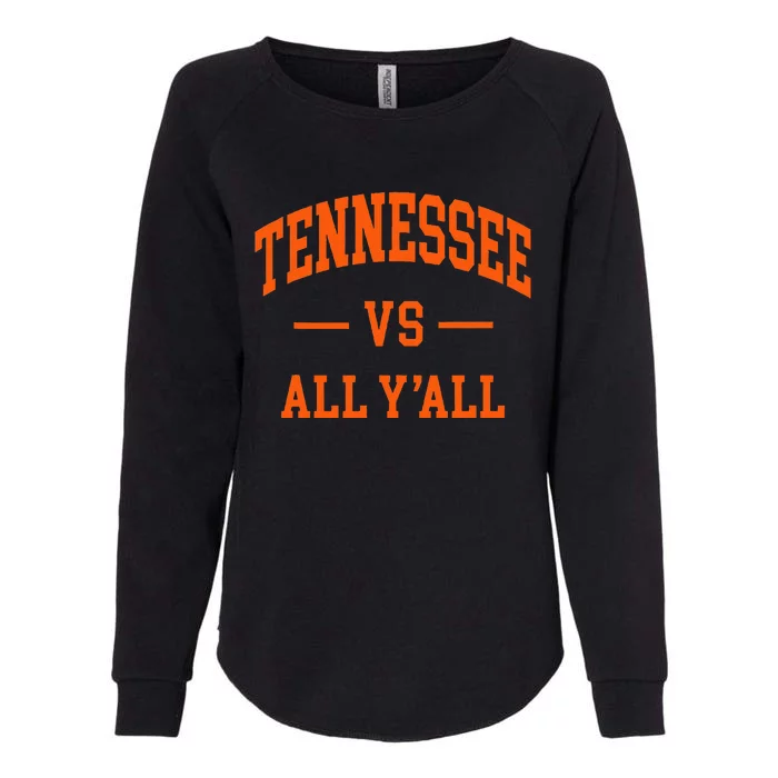 Tennessee Vs All YAll Throwback Design Classic Womens California Wash Sweatshirt