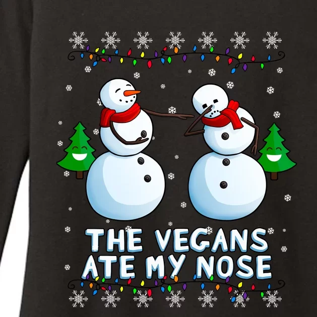 The Vegans Ate My Nose Gift Funny Christmas Great Gift Womens CVC Long Sleeve Shirt