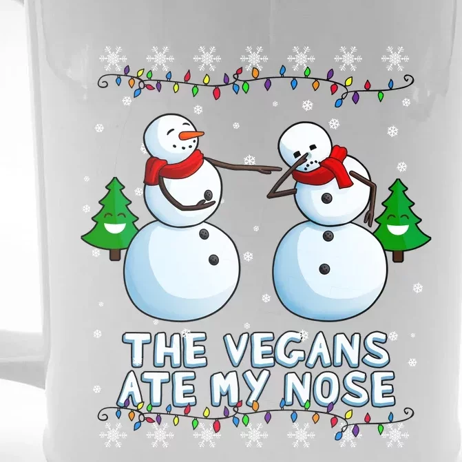 The Vegans Ate My Nose Gift Funny Christmas Great Gift Front & Back Beer Stein