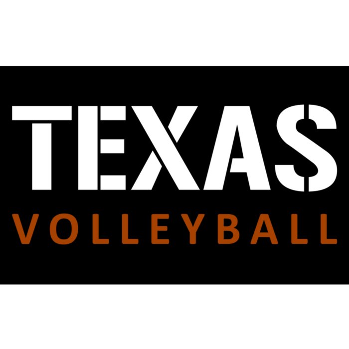 Texas Volleyball Block Style Bumper Sticker