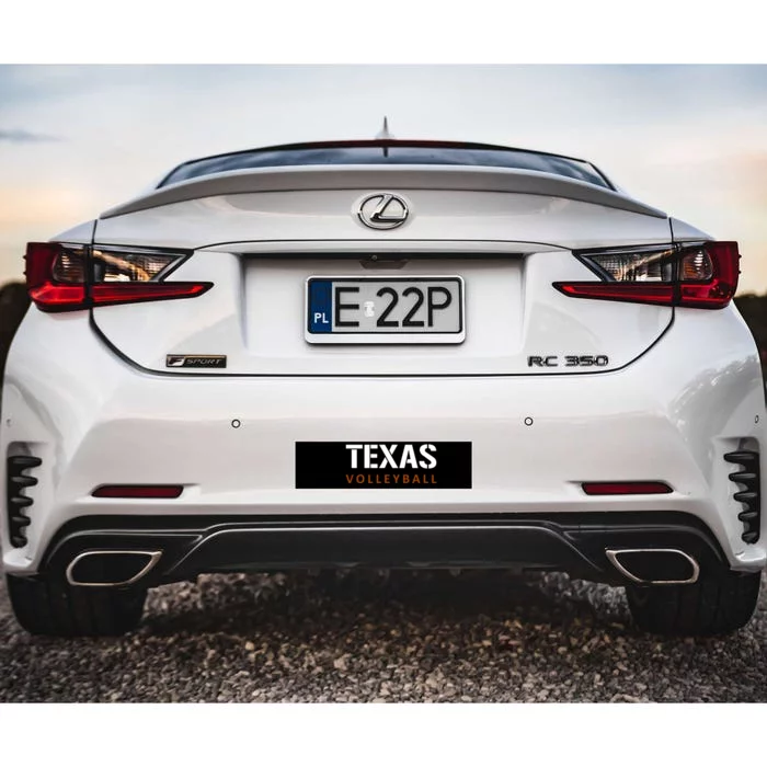 Texas Volleyball Block Style Bumper Sticker