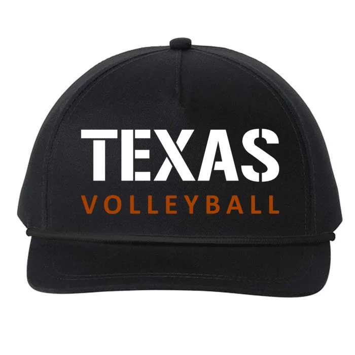 Texas Volleyball Block Style Snapback Five-Panel Rope Hat