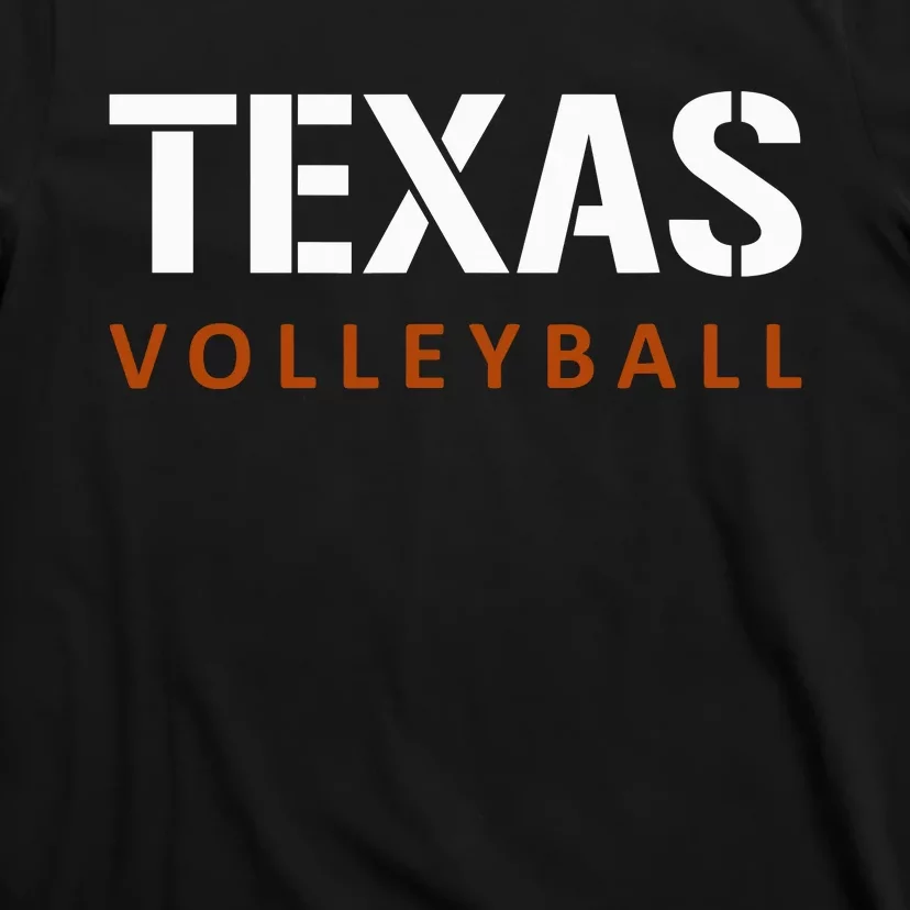 Texas Volleyball Block Style T-Shirt