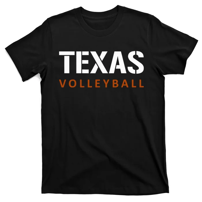 Texas Volleyball Block Style T-Shirt