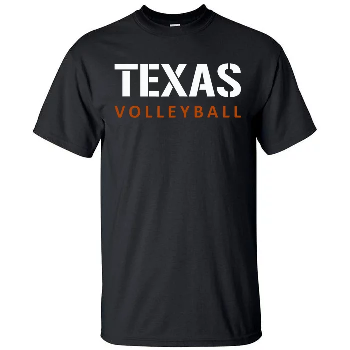 Texas Volleyball Block Style Tall T-Shirt