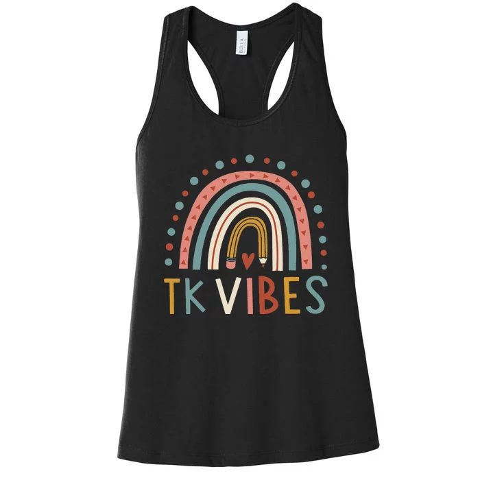 TK Vibes Back To School Student Teacher Women's Racerback Tank