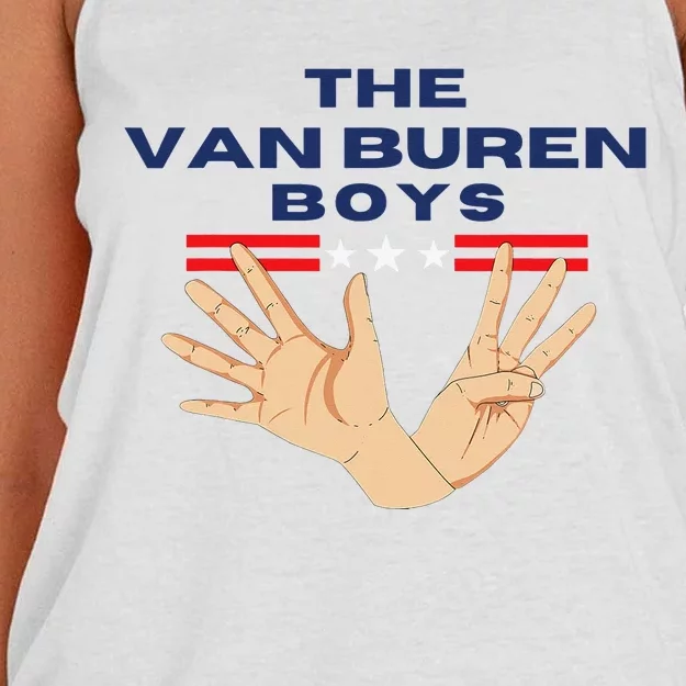 The Van Buren 90s Pop Culture Women's Knotted Racerback Tank