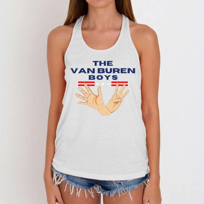 The Van Buren 90s Pop Culture Women's Knotted Racerback Tank