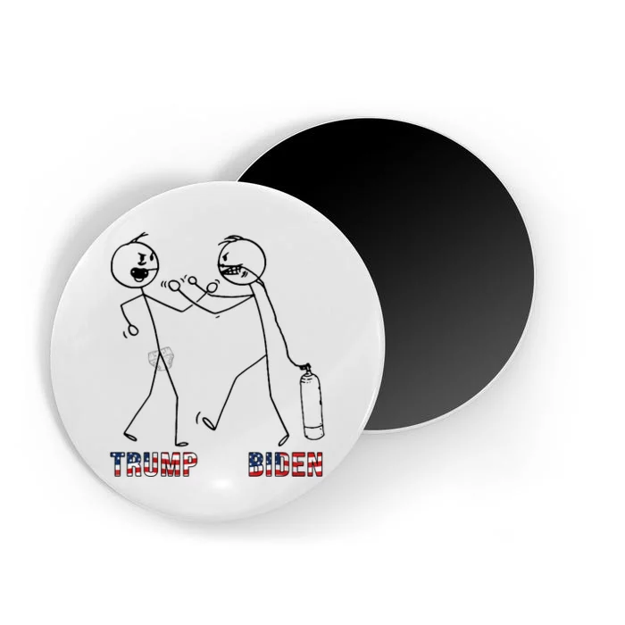 Trump Vs Biden Funny Debate Stickfigure Magnet