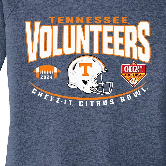 Tennessee Volunteers Citrus Bowl 2024 Football Black Women's Perfect Tri Tunic Long Sleeve Shirt