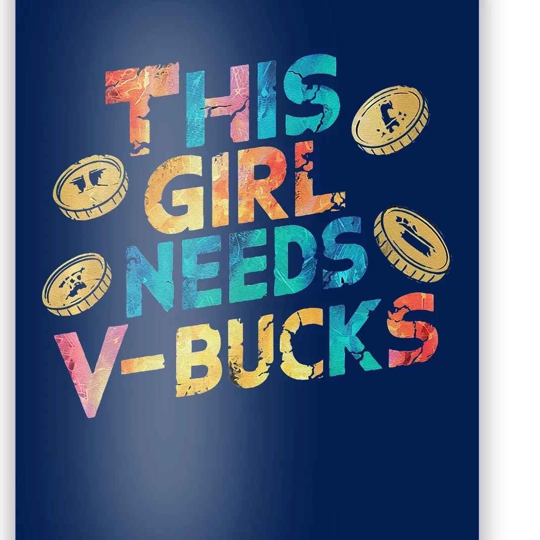 Thisneeds Vbucks Cool Gaming Graphic Design Premium Poster