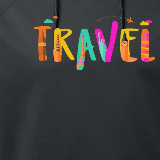 Travel Vacation Cute Gift Performance Fleece Hoodie