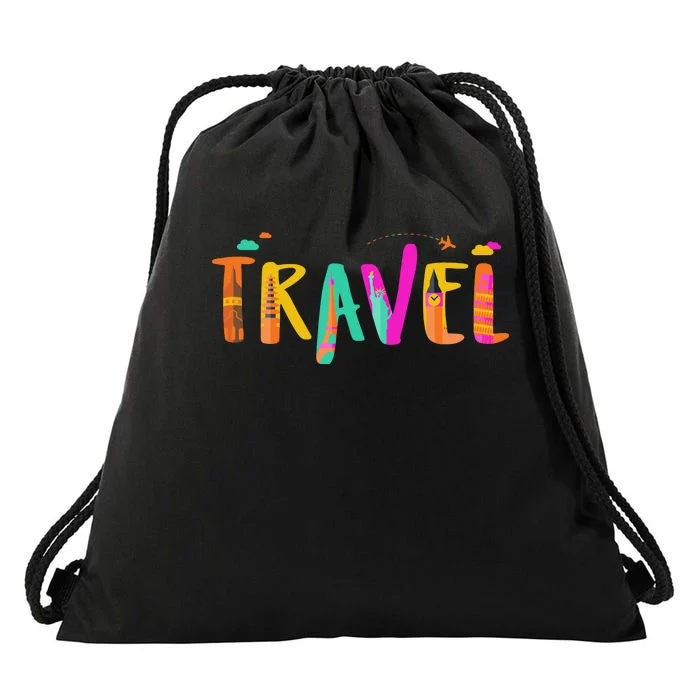 Travel Vacation Cute Gift Drawstring Bag