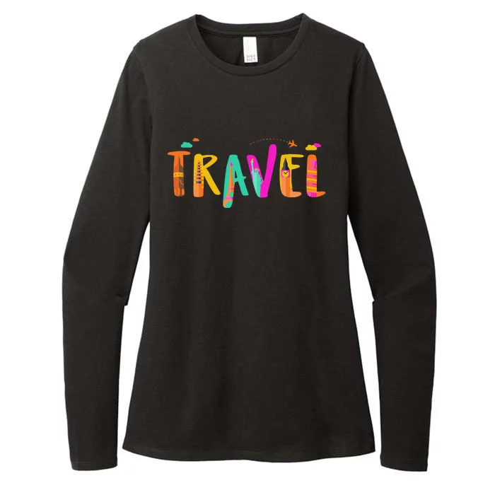 Travel Vacation Cute Gift Womens CVC Long Sleeve Shirt