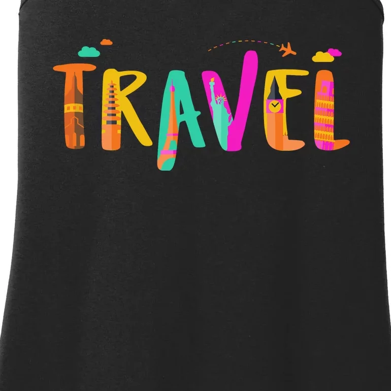 Travel Vacation Cute Gift Ladies Essential Tank