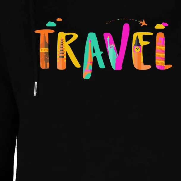 Travel Vacation Cute Gift Womens Funnel Neck Pullover Hood