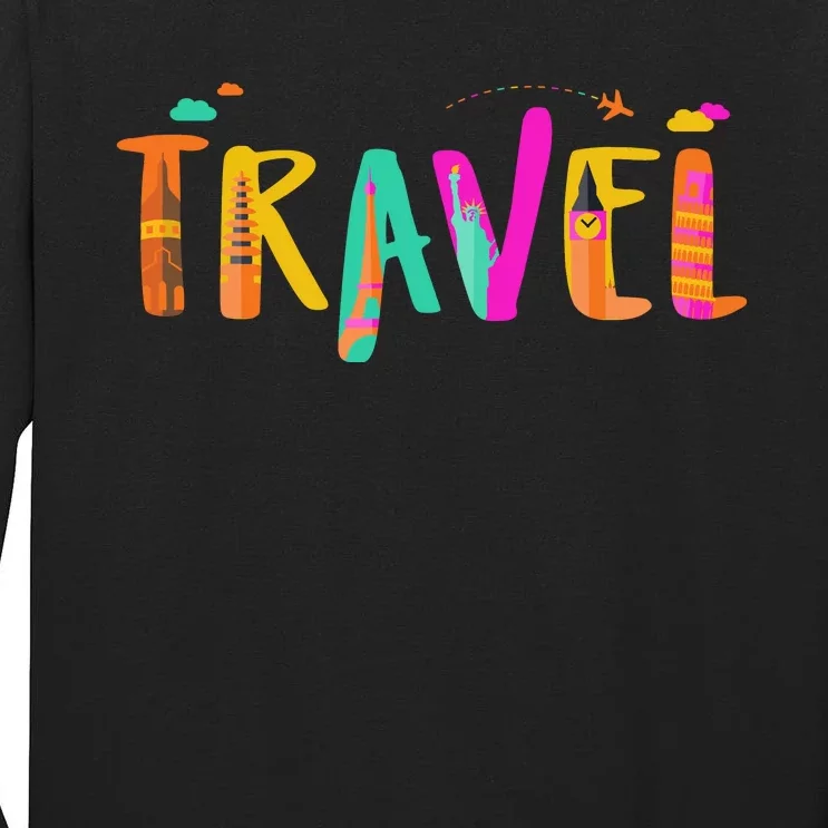 Travel Vacation Cute Gift Tall Long Sleeve T-Shirt