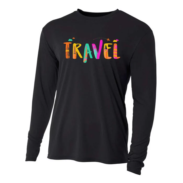 Travel Vacation Cute Gift Cooling Performance Long Sleeve Crew