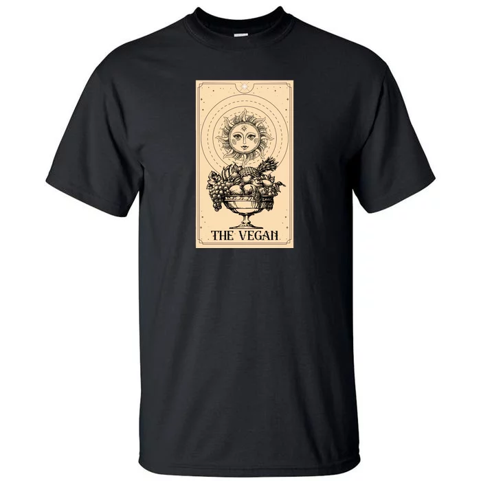 The Vegan Cute Tarot Card Tall T-Shirt