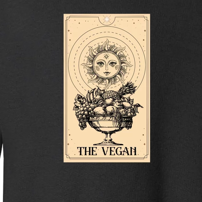 The Vegan Cute Tarot Card Toddler Sweatshirt