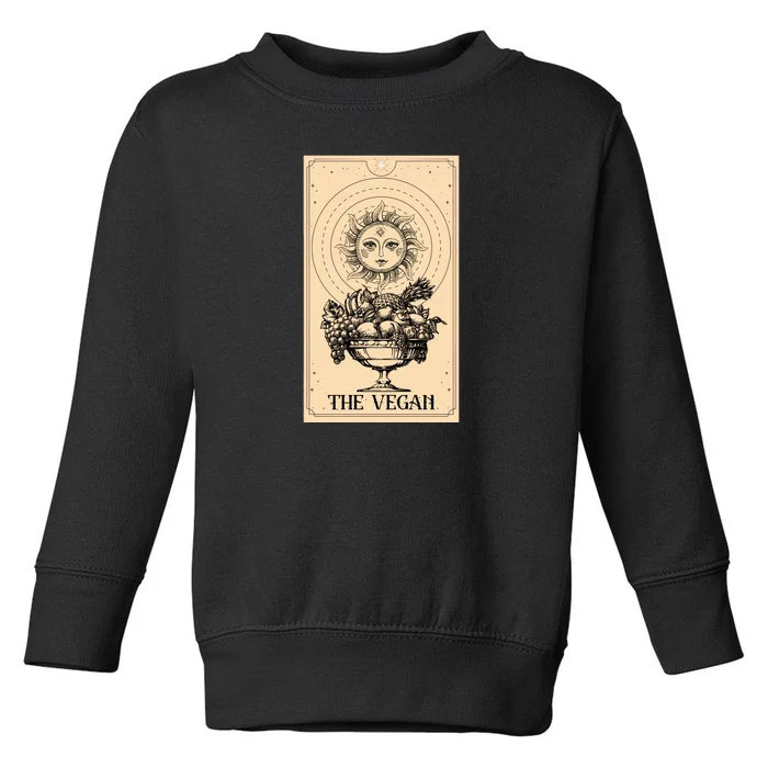 The Vegan Cute Tarot Card Toddler Sweatshirt