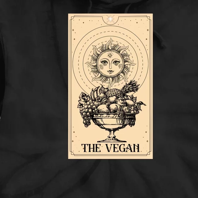 The Vegan Cute Tarot Card Tie Dye Hoodie