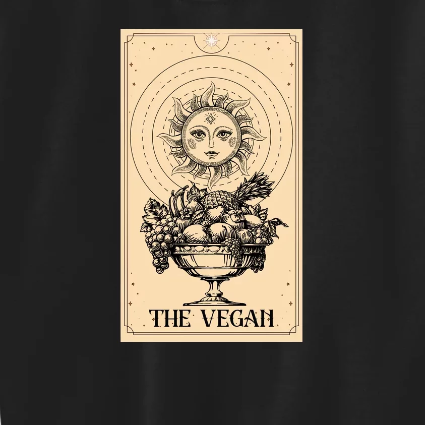 The Vegan Cute Tarot Card Kids Sweatshirt