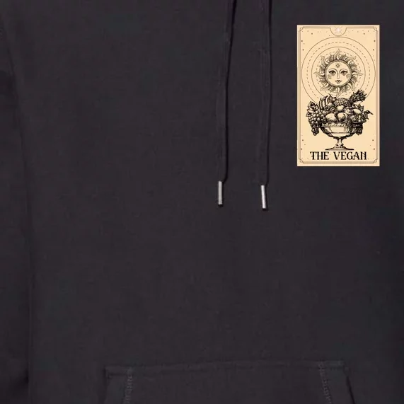 The Vegan Cute Tarot Card Premium Hoodie