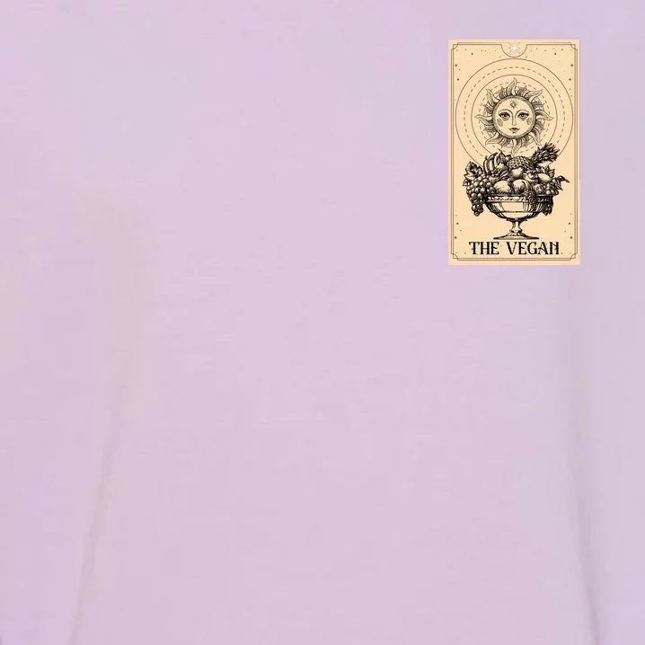 The Vegan Cute Tarot Card Garment-Dyed Sweatshirt