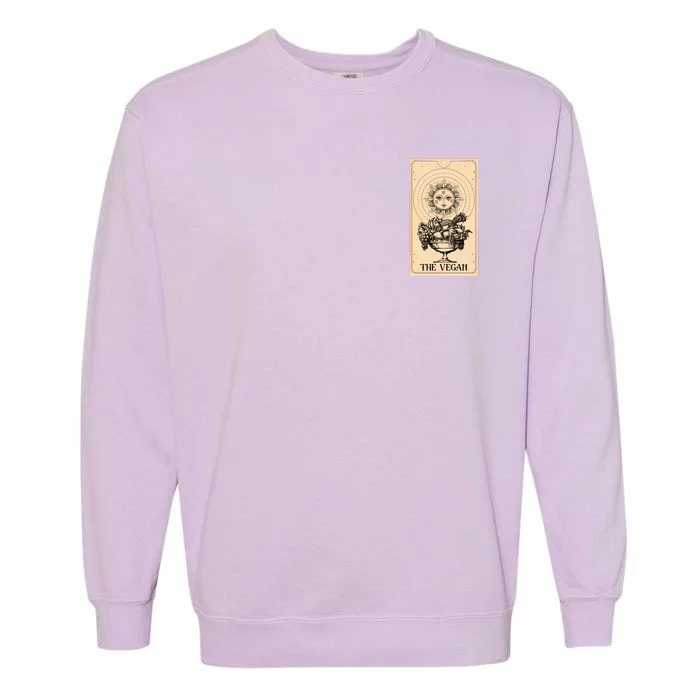 The Vegan Cute Tarot Card Garment-Dyed Sweatshirt