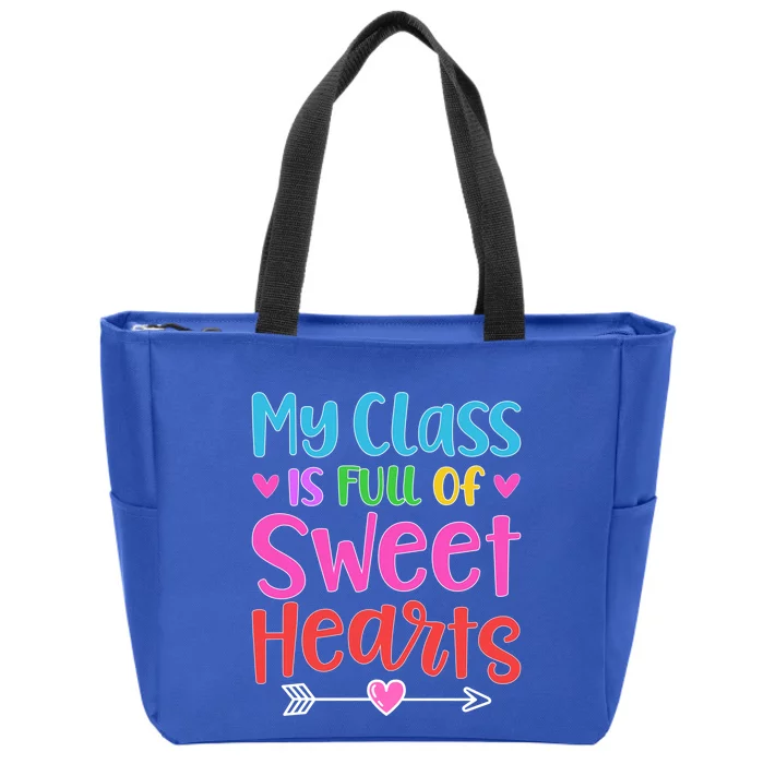 Teacher Valentines Day For Kindergarten Preschool Teacher Gift Zip Tote Bag