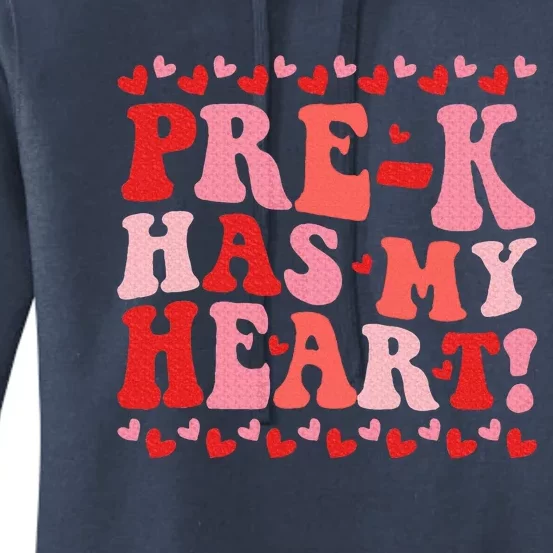 Teacher Valentines Day Prek Has My Heart Women's Pullover Hoodie