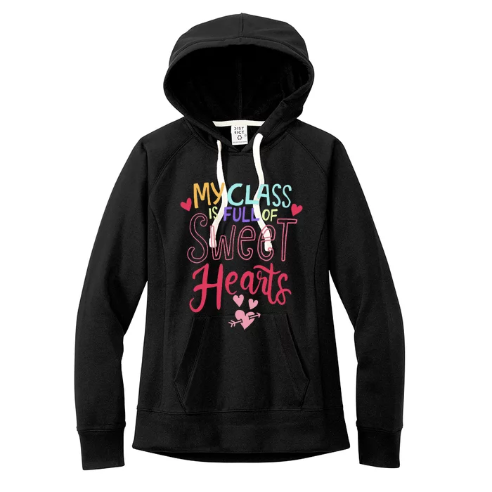 Teacher Valentines Day Gift Women's Fleece Hoodie