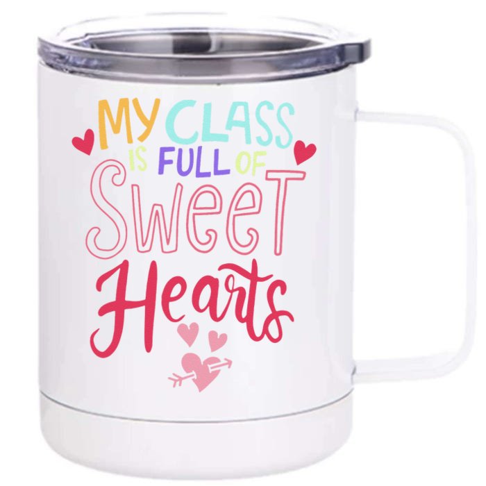 Teacher Valentines Day Gift Front & Back 12oz Stainless Steel Tumbler Cup