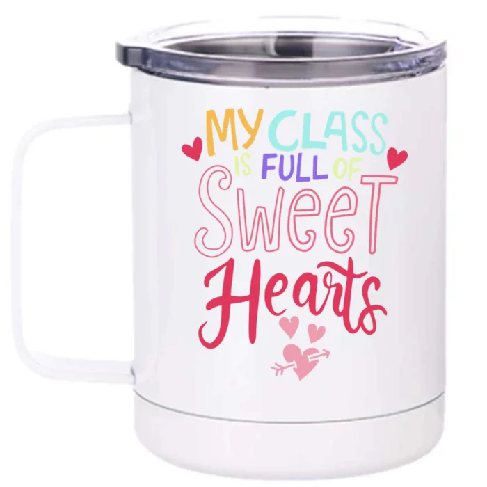 Teacher Valentines Day Gift Front & Back 12oz Stainless Steel Tumbler Cup