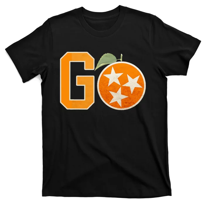 Tennessee Vintage Distressed Orange And White Flag T-Shirt